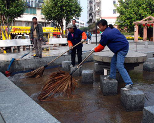 長(zhǎng)沙景觀(guān)水池清理